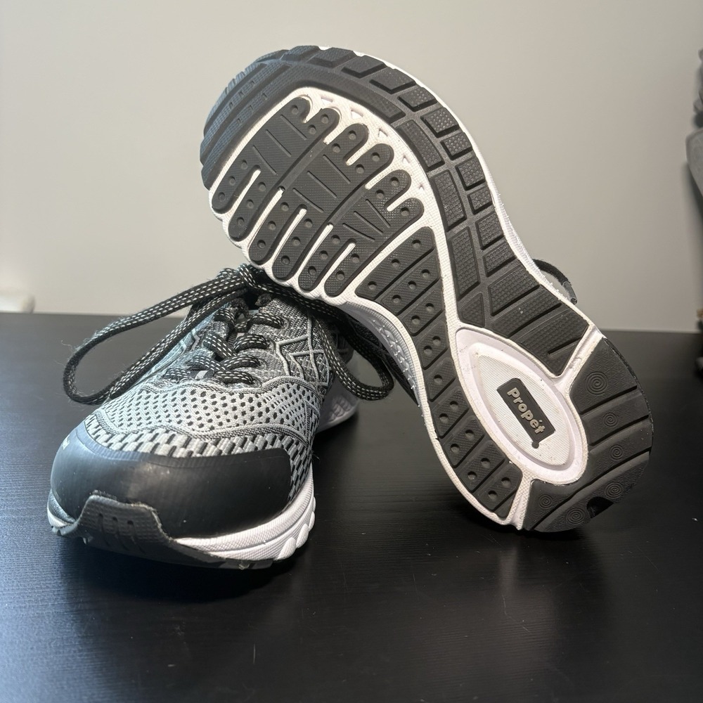 Propet One Women's Orthotic Diabetic Shoe Sneaker Size 8 Wide D Black And White - Picture 5 of 5